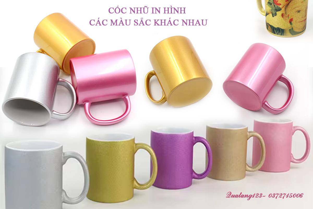 cốc nhũ in lo go, cốc nhũ in ảnh, in ảnh lên cốc, in cốc sứ giá rẻ