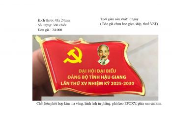 HUY HIỆU CỜ ĐẢNG ĂN MÒN