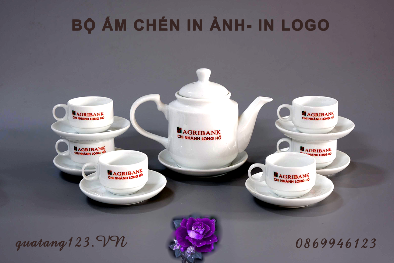 In ấm chén, in logo lên quà tặng, quà tặng in thương hiệu