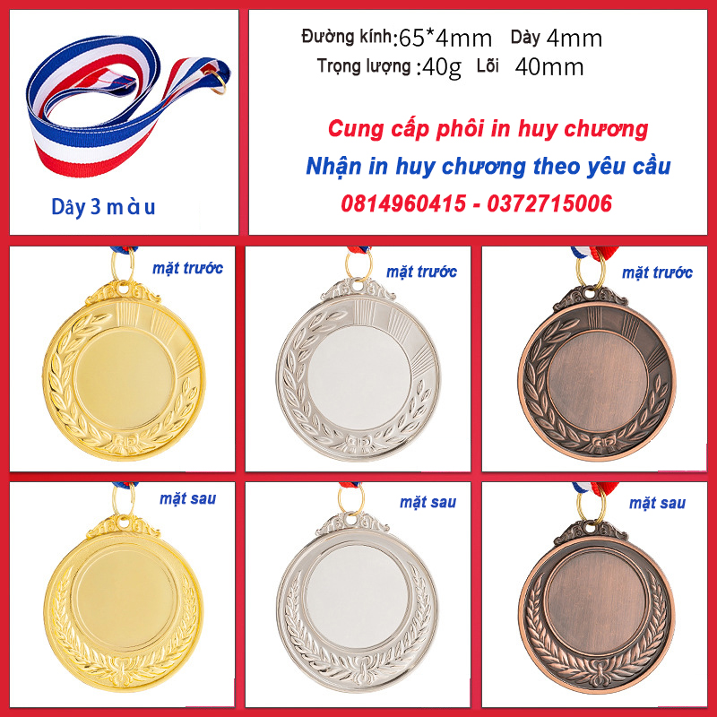 huy chương bông lúa, in huy chương, cung cấp phôi huy chương